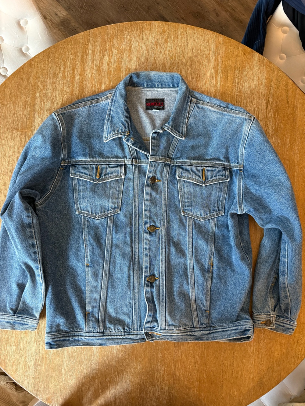 Vintage 90’s Sunbelt Sportswear Trucker Men's Blue Denim Jacket